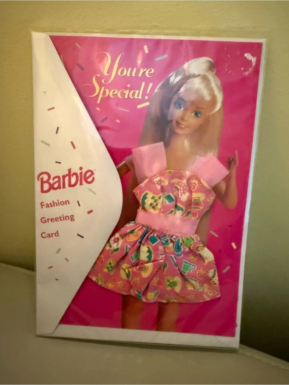 Barbie Bright Pink 'You're Special' Fashion Greeting Card